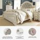 Realyn Chipped White Queen Upholstered Panel Bed