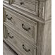 Lodenbay Antique Gray and Brown 7 Drawer Dresser with Arched Mirror