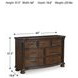 Lavinton Brown Dresser