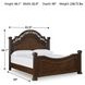 Lavinton Brown California King Poster Bed
