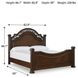 Lavinton Brown King Poster Bed
