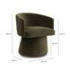 Kristen Olive Green Upholstered Desk Chair