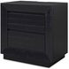 Londer Black 2 Drawer Nightstand with USB Charging