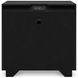 Londer Black 2 Drawer Nightstand with USB Charging