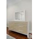 Oceanview Sand and Stark White 7 Drawer Woven Dresser