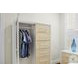 Oceanview Sand and Stark White Woven 6 Drawer 1 Mirrored Door Chest