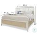 Oceanview Sand and Stark White Queen Panel Bed