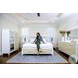 Oceanview Sand and Stark White Queen Bed with Storage