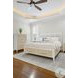 Oceanview Sand and Stark White Queen Bed with Storage