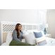Oceanview Sand and Stark White Queen Bed with Storage