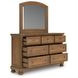 Vandenmore Medium Brown Dresser with Mirror