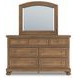Vandenmore Medium Brown Dresser with Mirror