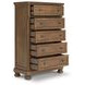 Vandenmore Medium Brown 5 Drawer Chest