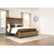 Drojan Medium Brown California King Storage Panel Bed