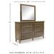 Sturlayne Brown Dresser with Mirror