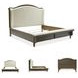 Sturlayne Cream And Brown Queen Upholstered Panel Bed