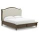 Sturlayne Cream And Brown Queen Upholstered Panel Bed
