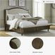Sturlayne Cream And Brown King Upholstered Panel Bed