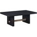 Aubrey Black Rectangular Coffee Table