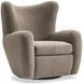 Silvi Brown Upholstered Swivel Accent Chair