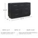 Rowanbeck Black Dresser