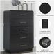 Rowanbeck Black Five Drawer Chest