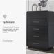 Rowanbeck Black Five Drawer Chest