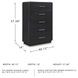 Rowanbeck Black Five Drawer Chest