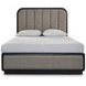 Rowanbeck Gray and Black Upholstered Panel Bedroom Set