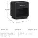 Rowanbeck Black One Drawer Nightstand