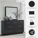 Rowanbeck Black Dresser and Mirror