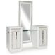 Chalanna White Rectangular Vanity Mirror with LED
