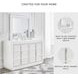 Chalanna White Lacquer Dresser and Mirror