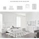 Chalanna White Lacquer Queen Upholstered Panel Storage Bed