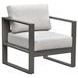 Navarro Outdoor Seating Gray Upholstered Outdoor Lounge Chair
