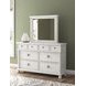 Greddinton Antique White Rectangular Dresser Mirror