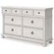 Greddinton Antique White 8 Drawer Dresser and Rectangular Mirror