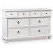 Greddinton Antique White 8 Drawer Dresser and Rectangular Mirror