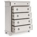 Greddinton Antique White 5 Drawer Chest