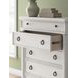 Greddinton Antique White 5 Drawer Chest