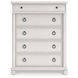 Greddinton Antique White 5 Drawer Chest