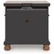 Greddinton Brown 3 Drawer Nightstand with USB Charging