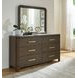Brillynd Burnished Brown 6 Drawer Dresser