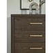 Brillynd Burnished Brown 5 Drawer Chest
