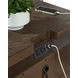 Brillynd Rich Burnished Brown 2 Drawer Nightstand with USB Charging