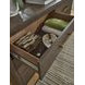 Brillynd Burnished Brown 6 Drawer Dresser and Rectangular Mirror