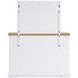 Ashbryn White and Natural 10 Drawer Dresser with Rectangular Mirror