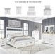 Ashbryn White And Natural Queen Panel Storage Bed