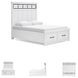 Ashbryn White And Natural Queen Panel Storage Bed