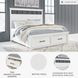 Ashbryn White And Natural King Panel Storage Bed